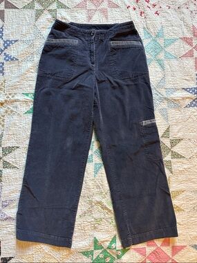 J. Jill Gray Wide Leg Corduroy Pants